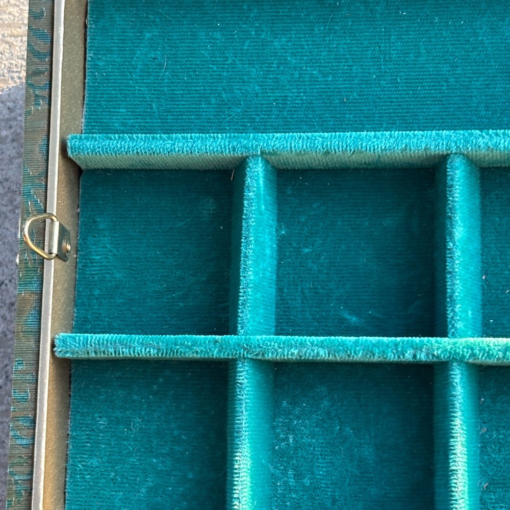 Vintage jewelry box Green - Picture 9 of 11
